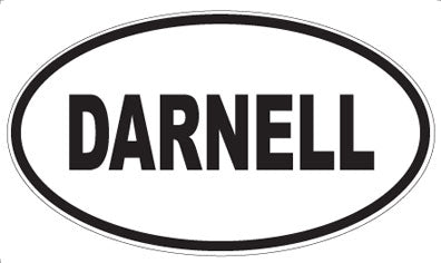 DARNELL - Oval Sticker