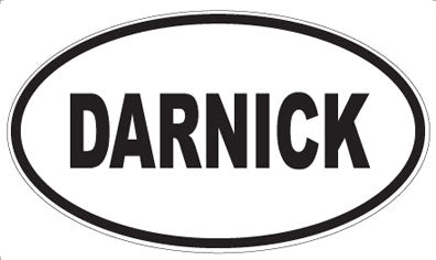 DARNICK - Oval Sticker