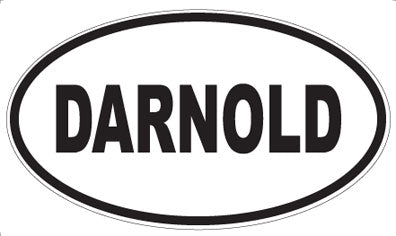 DARNOLD - Oval Sticker