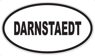 DARNSTAEDT - Oval Sticker