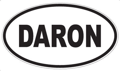 DARON - Oval Sticker