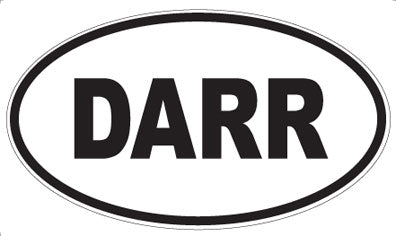 DARR - Oval Sticker