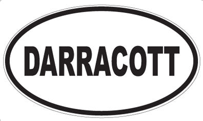 DARRACOTT - Oval Sticker