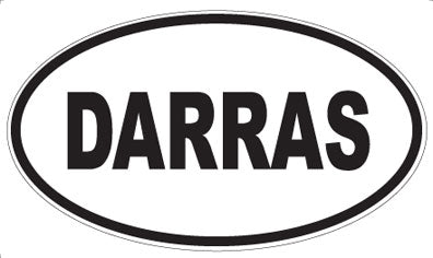 DARRAS - Oval Sticker