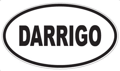 DARRIGO - Oval Sticker