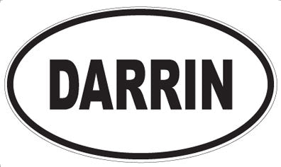 DARRIN - Oval Sticker