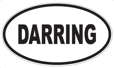 DARRING - Oval Sticker