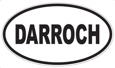 DARROCH - Oval Sticker