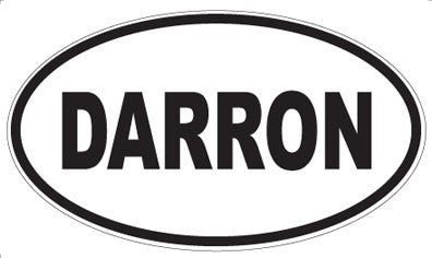 DARRON - Oval Sticker