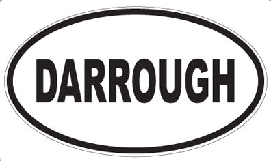 DARROUGH - Oval Sticker