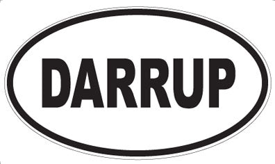 DARRUP - Oval Sticker