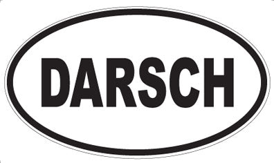 DARSCH - Oval Sticker