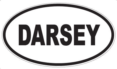 DARSEY - Oval Sticker