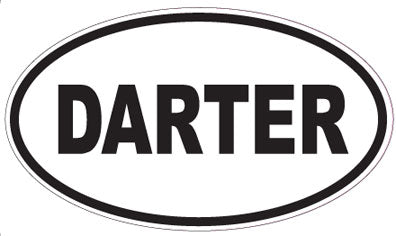 DARTER - Oval Sticker