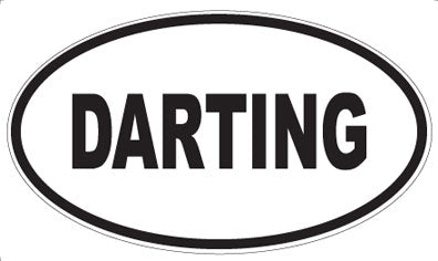 DARTING - Oval Sticker