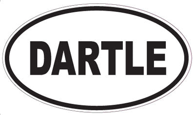 DARTLE - Oval Sticker