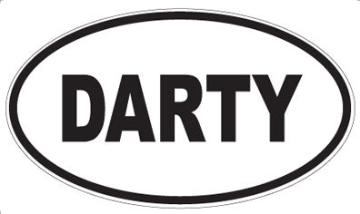 DARTY - Oval Sticker