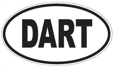 DART - Oval Sticker