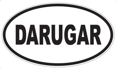 DARUGAR - Oval Sticker