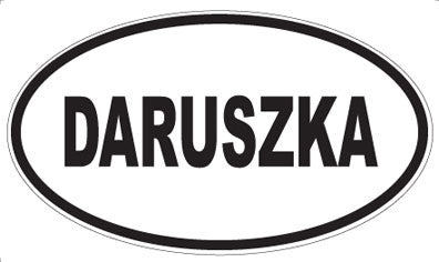 DARUSZKA - Oval Sticker
