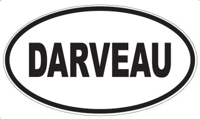 DARVEAU - Oval Sticker