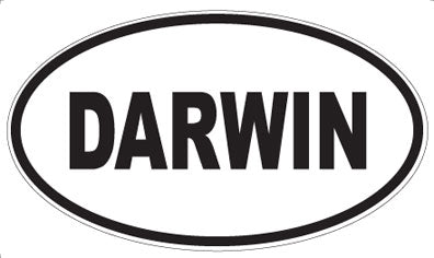DARWIN - Oval Sticker