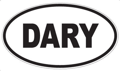 DARY - Oval Sticker