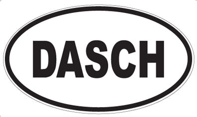 DASCH - Oval Sticker