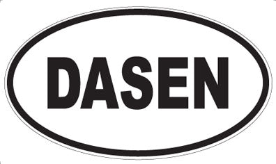DASEN - Oval Sticker