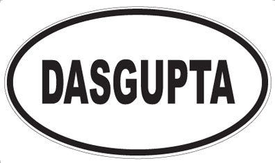 DASGUPTA - Oval Sticker