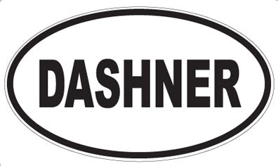 DASHNER - Oval Sticker