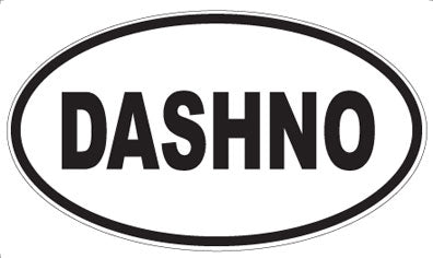 DASHNO - Oval Sticker