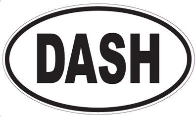 DASH - Oval Sticker