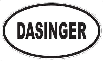 DASINGER - Oval Sticker