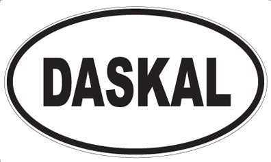 DASKAL - Oval Sticker