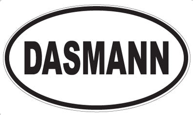 DASMANN - Oval Sticker