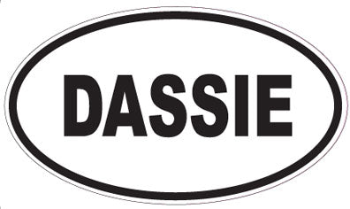 DASSIE - Oval Sticker