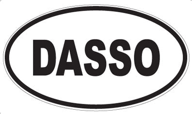 DASSO - Oval Sticker