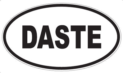 DASTE - Oval Sticker