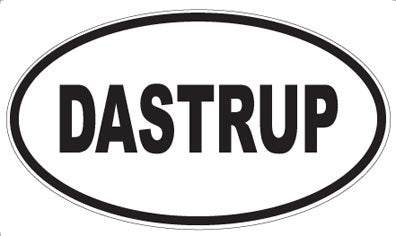 DASTRUP - Oval Sticker