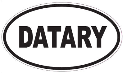 DATARY - Oval Sticker