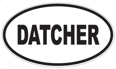 DATCHER - Oval Sticker
