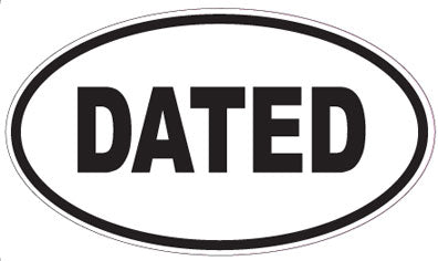 DATED - Oval Sticker