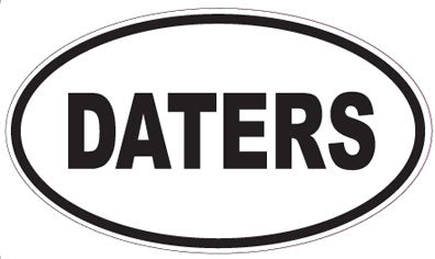DATERS - Oval Sticker