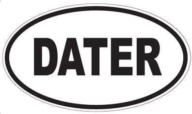 DATER - Oval Magnet