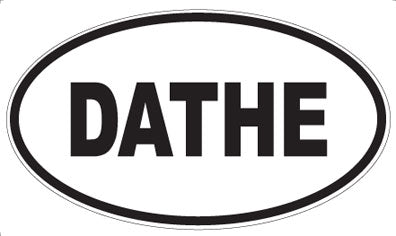 DATHE - Oval Sticker