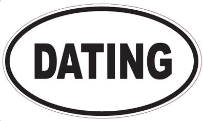 DATING - Oval Sticker