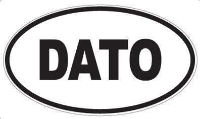 DATO - Oval Sticker