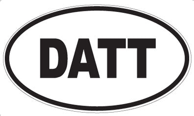 DATT - Oval Sticker