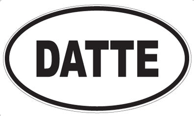 DATTE - Oval Sticker